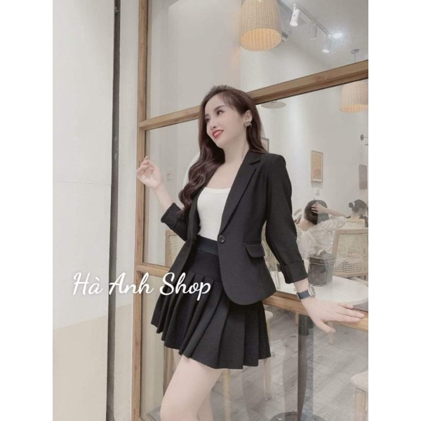 Áo vest nữ tay lỡ công sở hàng thiết kế cao cấp