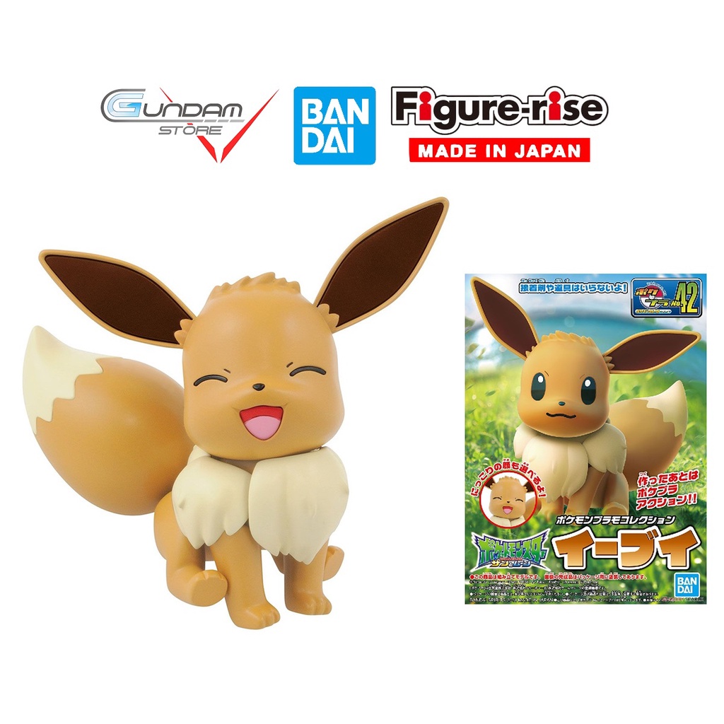 Mô Hình Lắp Ráp POKEMON EEVEE Pokepla 42 COLLECTION SELECT SERIES Bandai Figure Rise Standard Đồ Chơi Anime Nhật