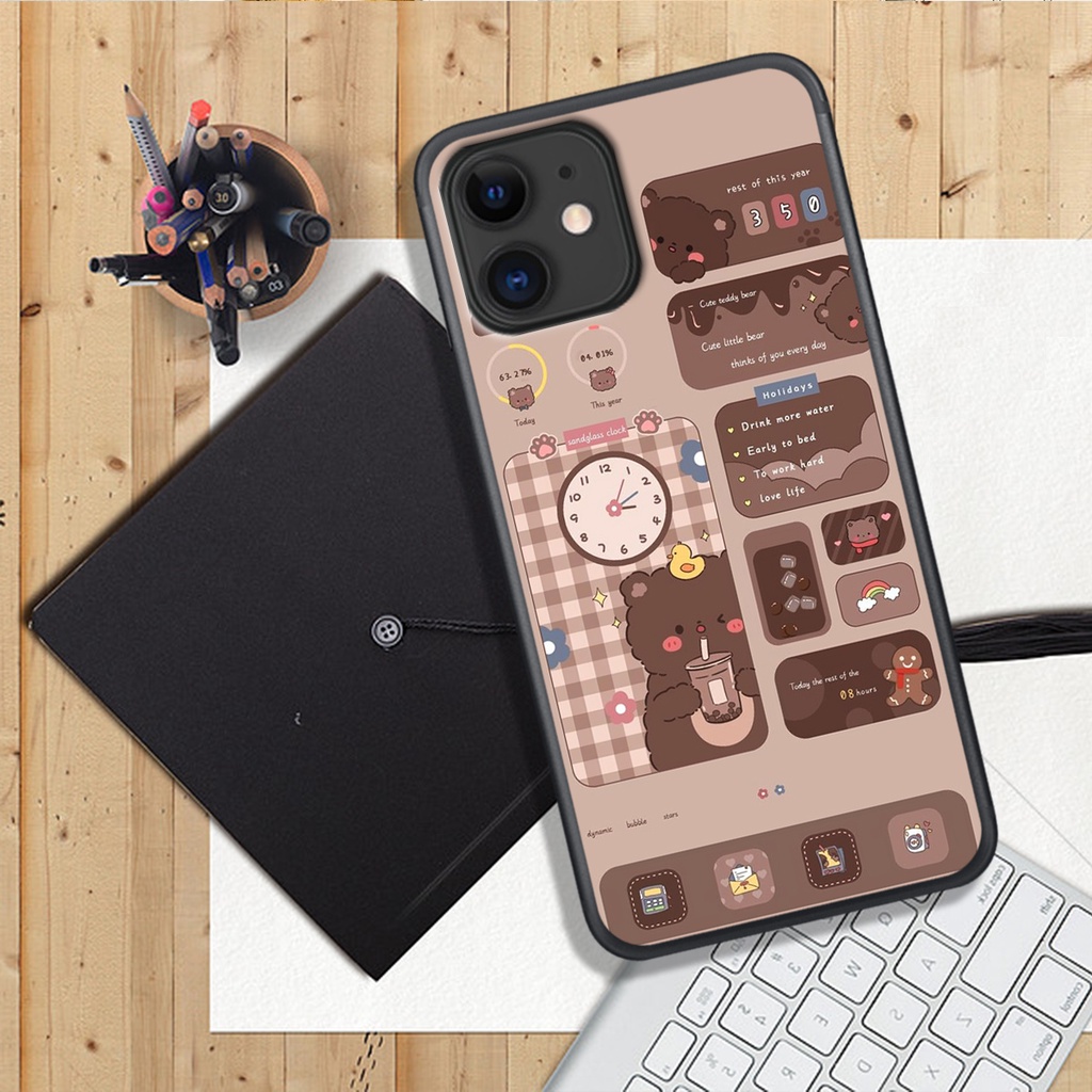 ỐP LƯNG IPHONE 11 - 11 PRO - 11 PROMAX , IN HÌNH GẤU NÂU CHOCOLATE ĐÁNG YÊU.