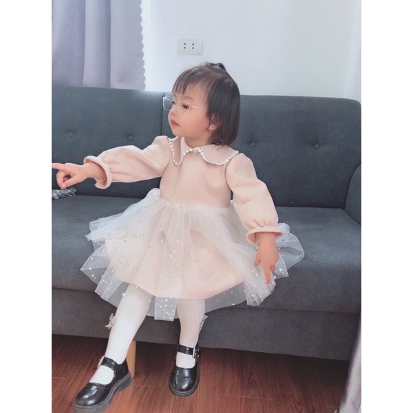 Váy xòe cho bé gái diện tết