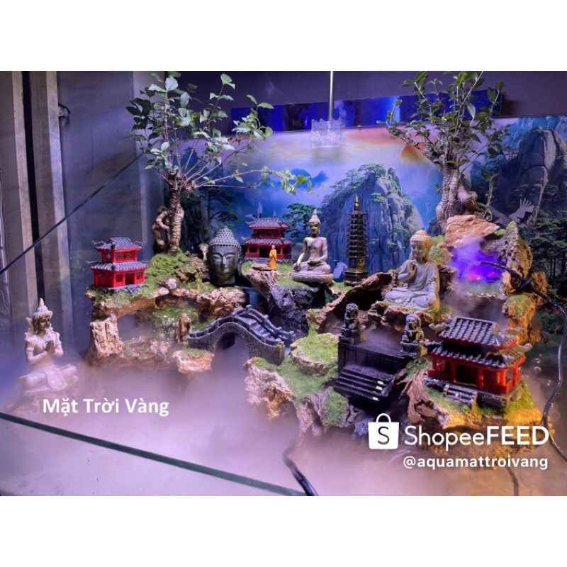 Bộ nhà tiểu cảnh Kelsey 1 - phụ kiện trang trí hồ cá, non bộ, tiểu cảnh sân vườn