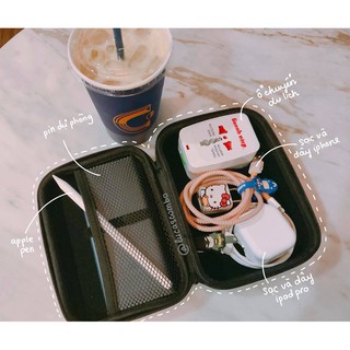 Túi đựng phụ kiện laptop và hộp đựng phụ kiện Macbook, hộp đựng Sạc Cáp Laptop Macbook Surface  (17x12x6.5)
