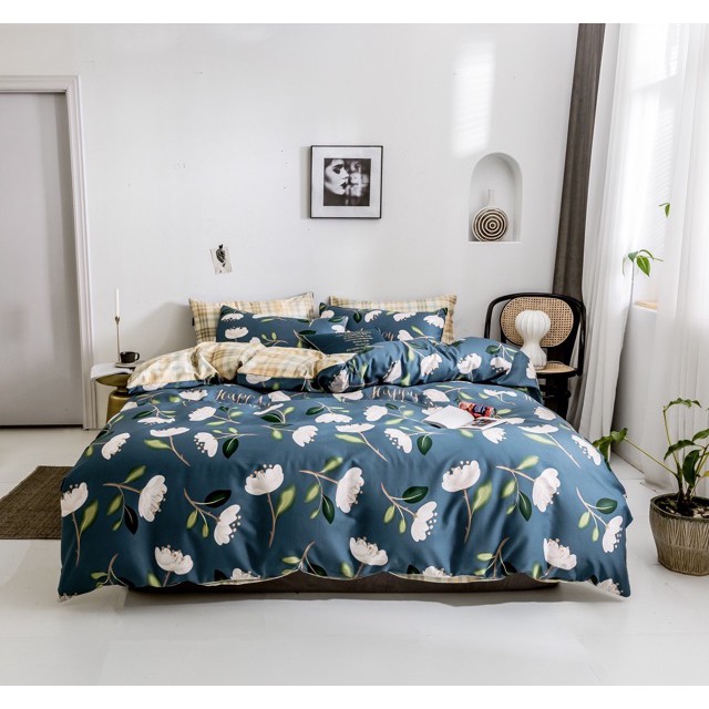 Set chăn ga Tencel hoa 40s hàng đẹp.