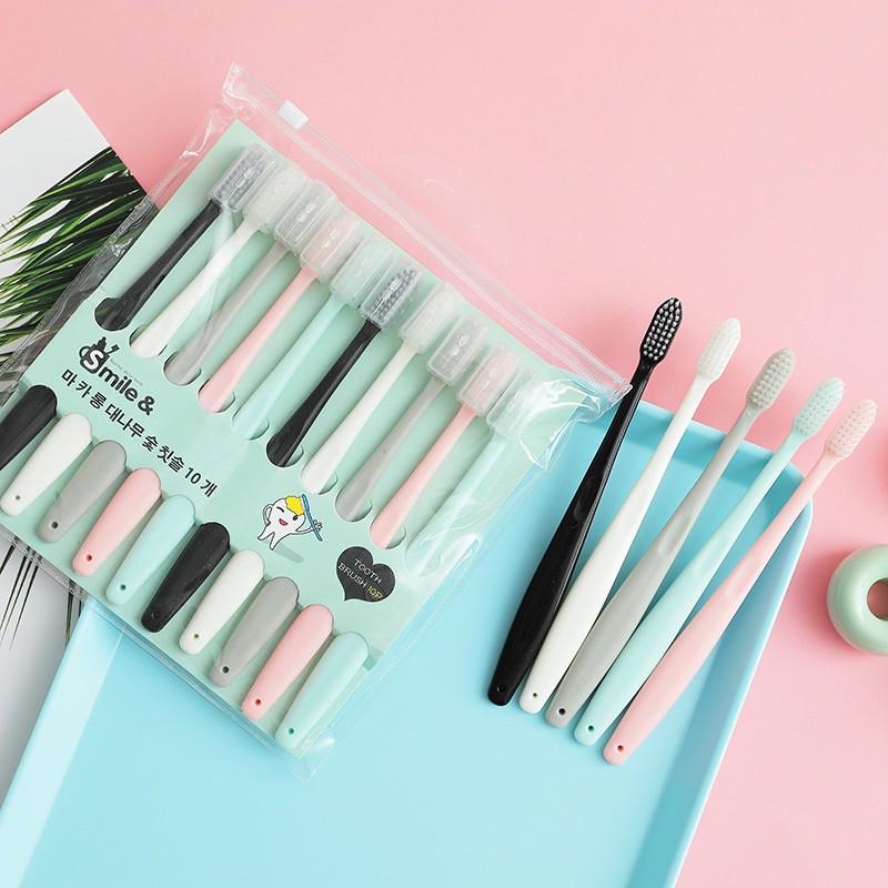 Bàn Chải Đánh Răng Lông Mềm Có Nắp Đậy Cao Cấp Muji Xuất Nhật