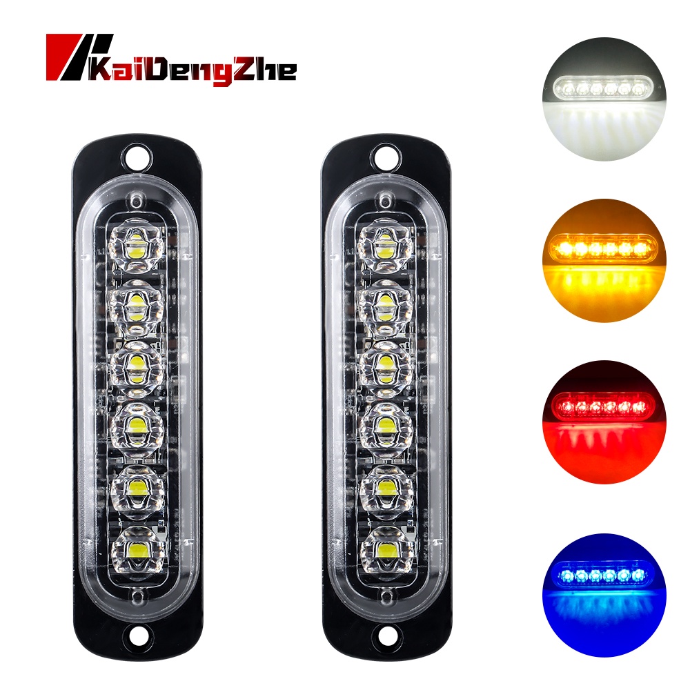 Đèn chiếu sáng bên xe tải 12V Bóng đèn 6led cho Đèn tín hiệu khẩn cấp xe tải / ô tô