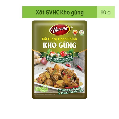 Xốt Gia Vị Hoàn Chỉnh  Barona 80g