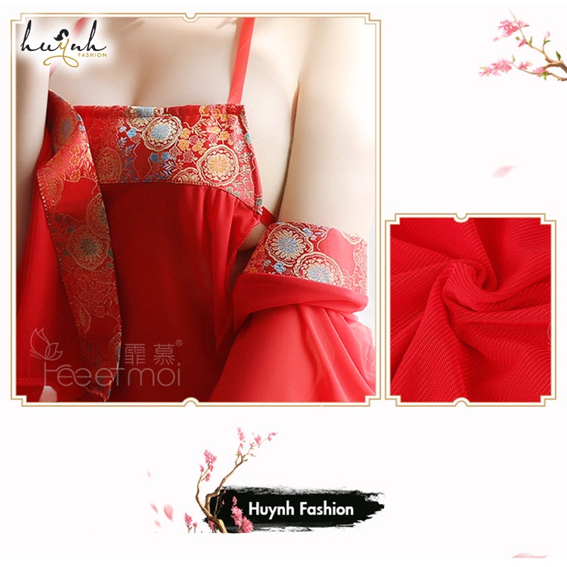 Bộ Áo Choàng Kèm Yếm Ngủ Cosplay Hóa Trang Cổ Trang Trung Hoa Quyến Rũ Sexy Chinese Hanfu - CO12 | BigBuy360 - bigbuy360.vn