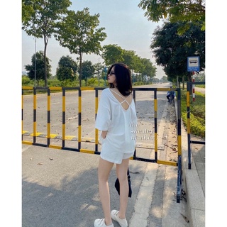 Áo phông đan dây chéo lưng (hàng quảng châu)