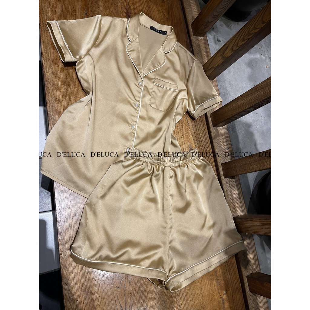 [Hình Thật+Video Tự Quay] 🌸 Bộ Ngủ Nữ Lụa Hàn Cao Cấp 🌸 Pijama Quần Cộc Áo Cộc Màu Trơn Phối Viền Mềm Mại Mặc Hè | BigBuy360 - bigbuy360.vn