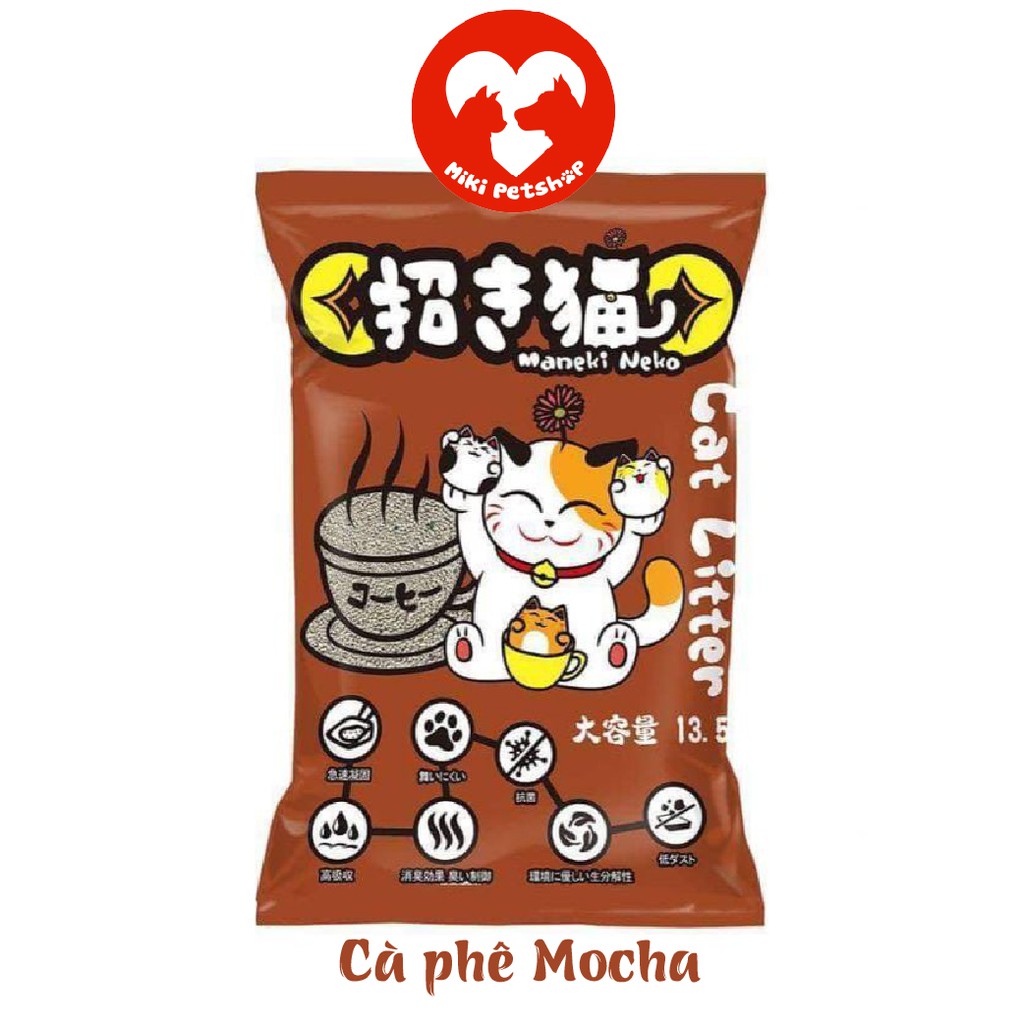 Cát Vệ Sinh Cho Mèo Cát Nhật Maneki Neko Túi 5L - Miki Petshop