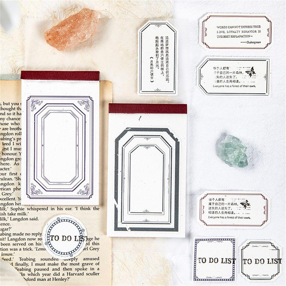 CHOOKEY Set 30 Tờ Giấy Ghi Chú / Nhật Ký Trang Trí Đa Ứng Dụng