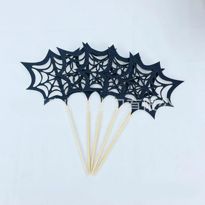 Phụ Kiện Trang Trí Bánh Sinh Nhật Bánh Kem - SET CẮM 5 MẠNG NHỆN