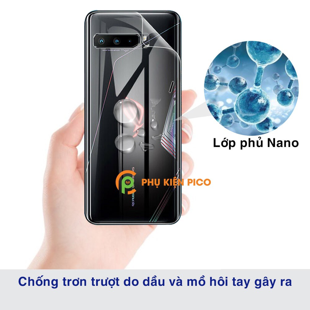 Dán lưng Asus Rog Phone 5 / Rog Phone 3 / Rog Phone 5s PPF cao cấp dẻo trong suốt full mặt lưng - Dán dẻo ROGphone