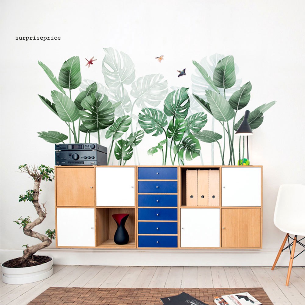 Miếng dán tường trang trí hình cây lá độc đáo xinh xắn