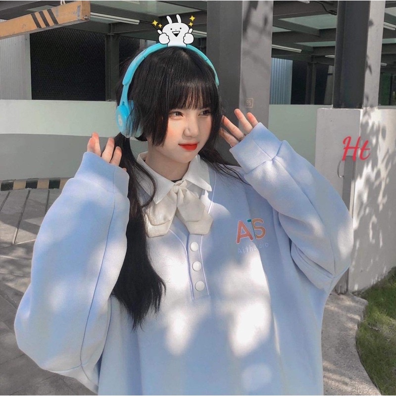 Áo nỉ cổ chéo 3 cúc ATS H26