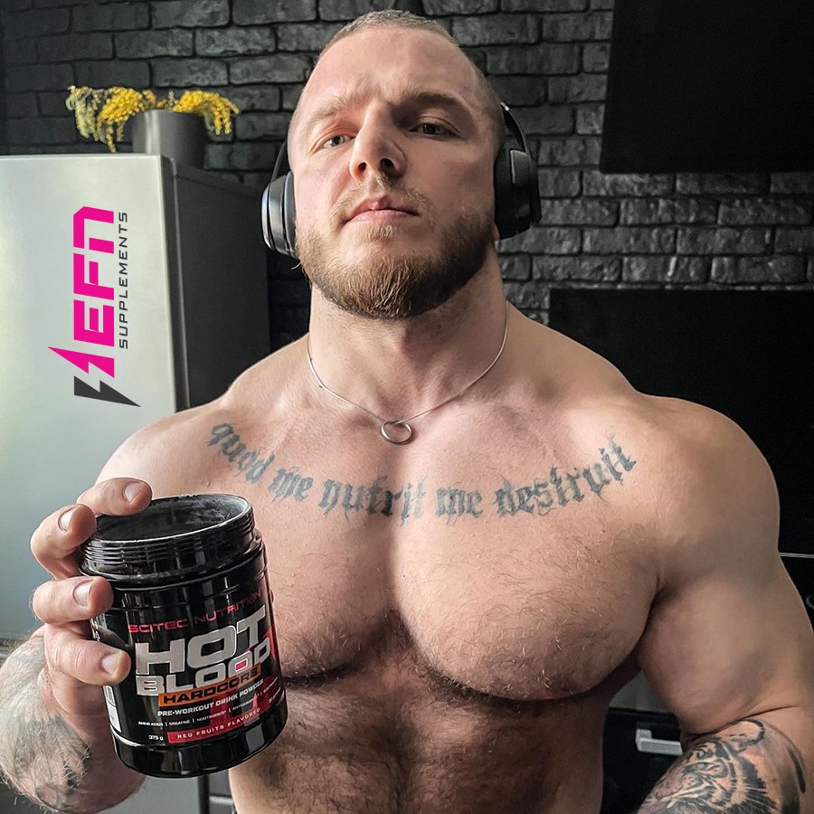 PRE WORKOUT Scitec Hot Blood Hardcore Sản Phẩm Dùng Trước Tập [375G] [30 Lần Dùng]