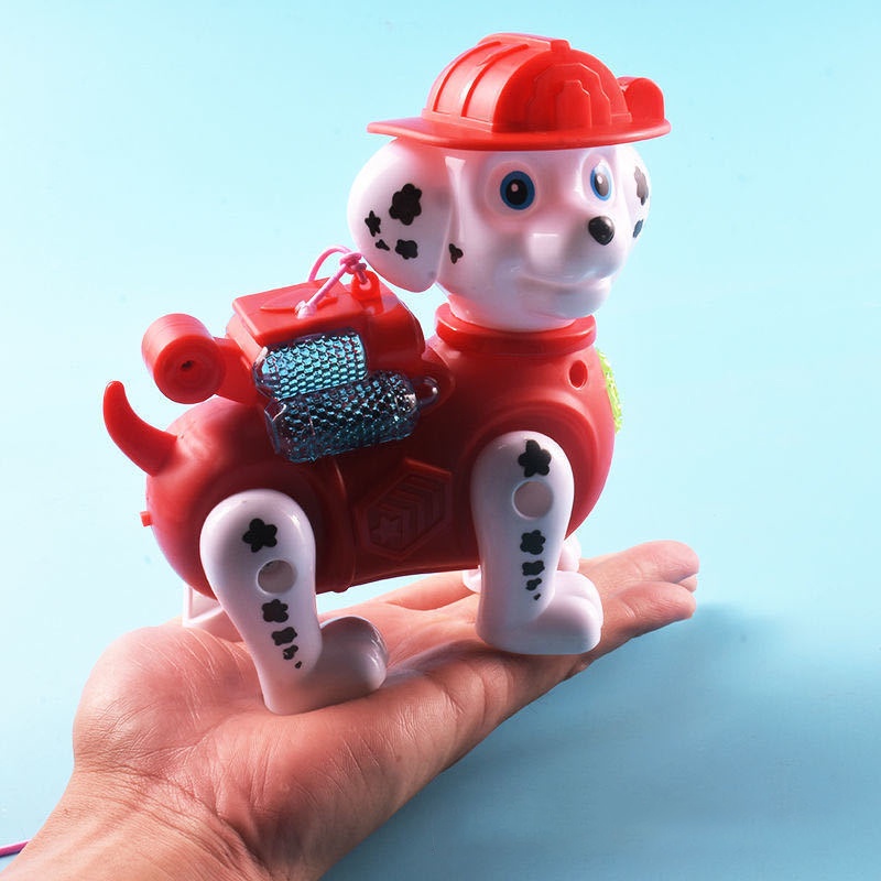 Đồ chơi trẻ em chó cứu hộ cảnh sát phát nhạc, phát sáng dắt dây, đầy đủ mẫu cua, lợn, kì lân,... cho bé lựa chọn