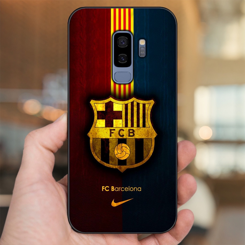 Ốp lưng Samsung S9 Plus viền đen in hình Barcelona Barca