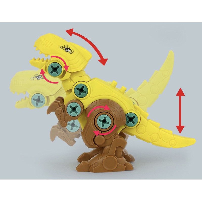 Đồ chơi lắp ráp khủng long có mũi tên bắn hít cho bé quà tặng cho bé trẻ em