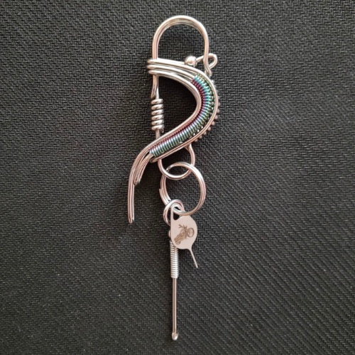 Móc khóa inox 304 hình chim khách đẹp sang trọng