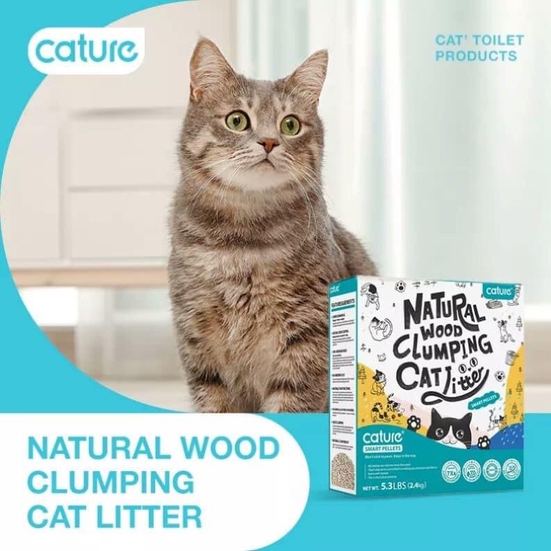 Cát gỗ CATURE SMART 6L an toàn cho bé mèo và thân thiện môi trường - Chăm sóc sức khỏe thú cưng Gogi MEOW MART