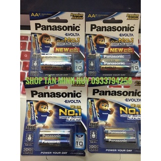 COMBO 5 Vỉ Pin AA panasonic Evolta-LR6EG/2B (vỉ 2 viên)