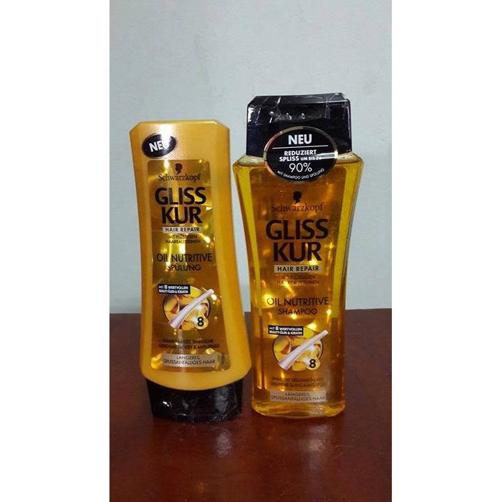 Bộ dầu gội đầu Gliss Kur