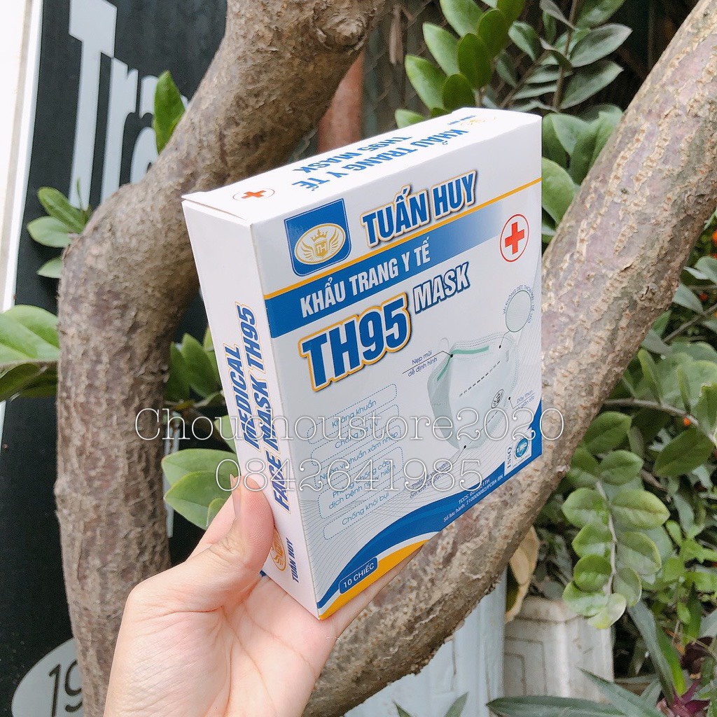 Khẩu Trang 5D Tuấn Huy TH95 Mask Hàng 5 Lớp Kháng Khuẩn, Chống Tia UV, Chống Khói Bụi Có Van/ Không Van