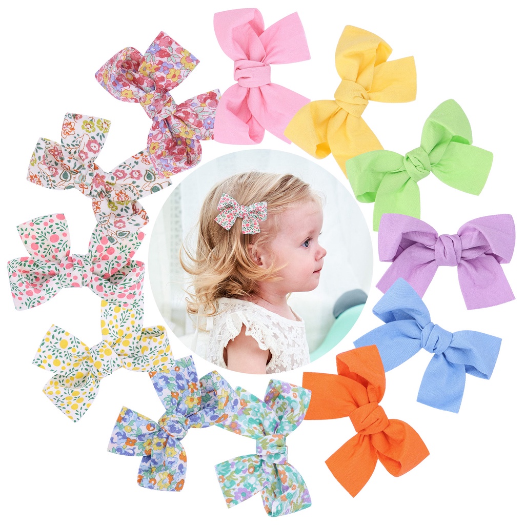 Kẹp tóc KIDSBOWS gắn nơ nhỏ phong cách thời trang cho bé gái