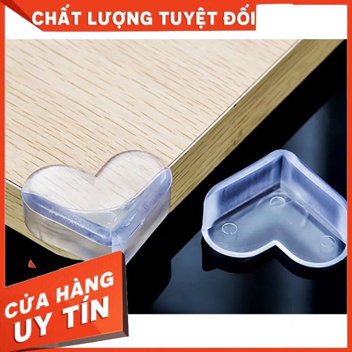 [SỐC-SALE] Bịt góc bàn CAO CẤP KÈM 3 MIẾNG DÁN 3 MẶT chất liệu silicon an toàn cho bé