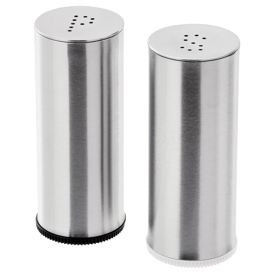 Bộ lọ đựng hạt tiêu IKEA PLATS thép không gỉ