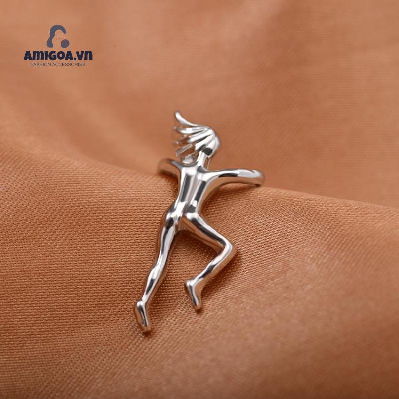 Khuyên Tai Dạng Kẹp Ba Chiều Bằng Hợp Kim Mạ Điện Không Xỏ Lỗ Cho Phòng Gym/Thể Hình/Tập Gym