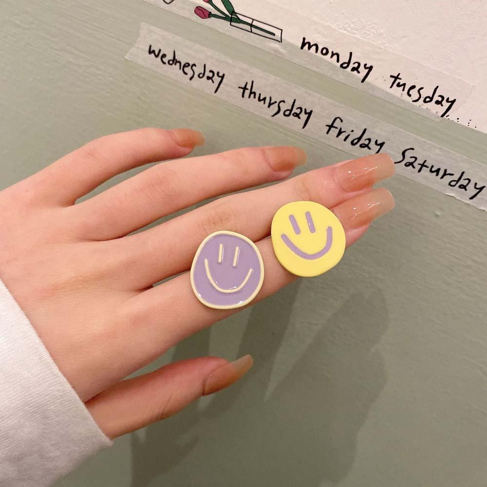 Bông Tai Hình Mặt Cười Thời Trang Hàn Quốc Cho Nữ