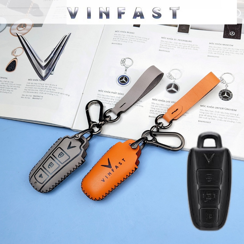 Bao da chìa khoá Xe điện Vinfast Klara S nhiều màu sắc (KLA)