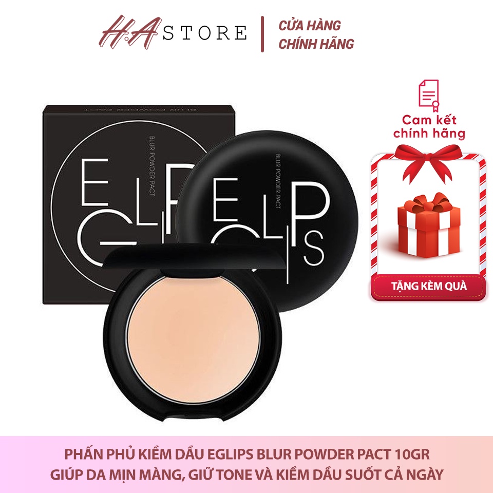 Phấn Phủ Kiềm Dầu Eglips Blur Powder Pact 10gr Hastore