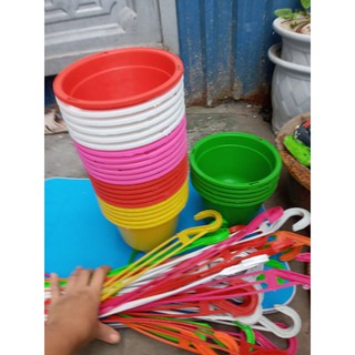 Chậu nhựa trồng hoa phi 18cm x10cm