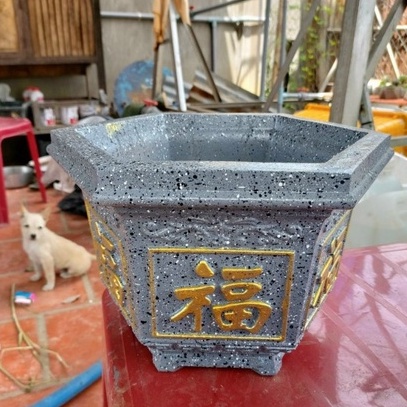 Khuôn đúc chậu cảnh lục giác 20 cao 17