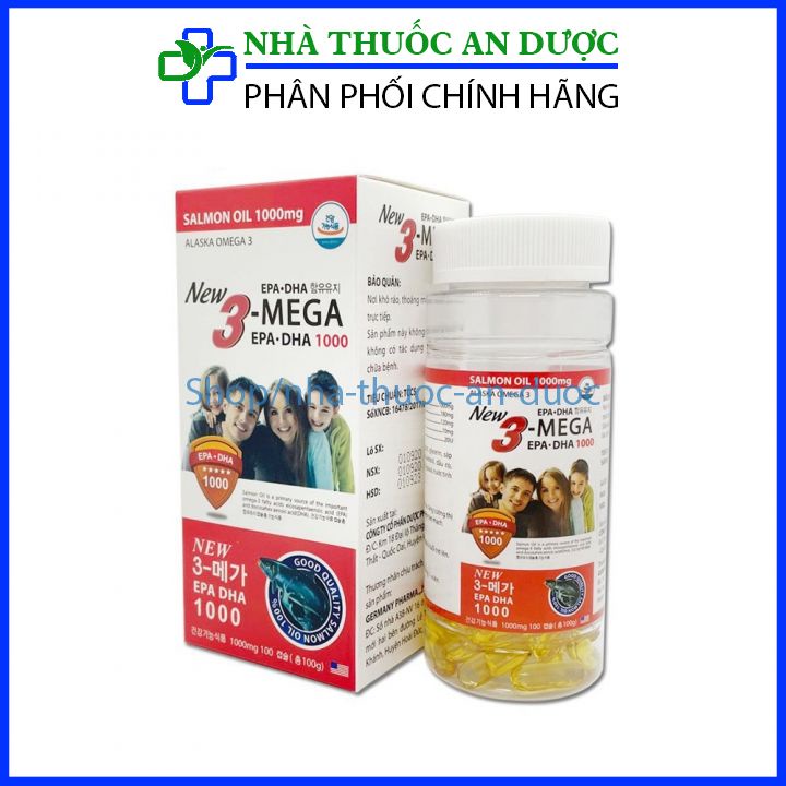 Viên uống sáng mắt Omgega 3 new tăng cường trí nhớ phòng chống đột quỵ sáng mắt đẹp da hộp 100 viên