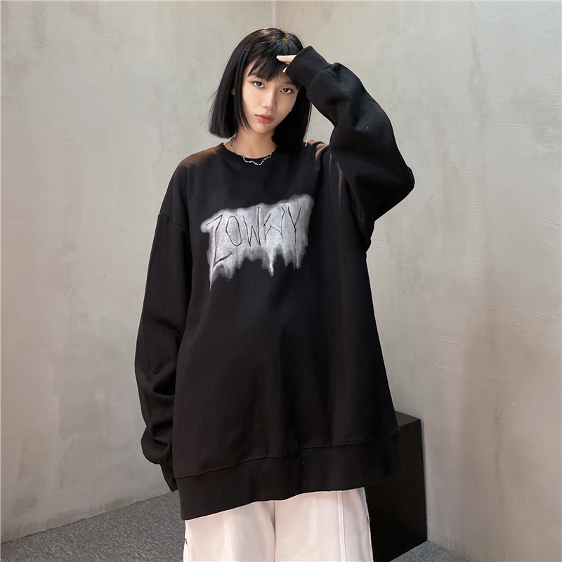 NRVP Áo Hoodie Thiết Kế Đơn Giản Thời Trang Hàn Quốc Cho Nữ