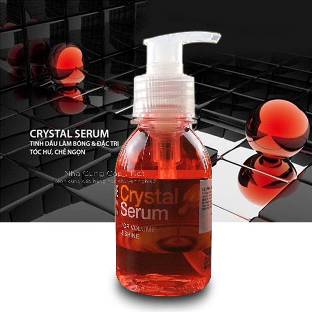 Tinh Dầu Dưỡng Tóc UNIQUE CRYSTAL SERUM Phục Hồi Tóc Khô Xơ Chẻ Ngọn, Tùy Chọn Màu