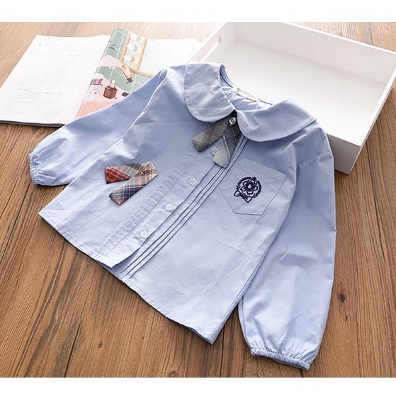 Áo sơ mi cho bé gái 6 tuổi (3 - 12 tuổi)  ☑️ quần áo bé gái 11 tuổi ☑️ áo dài tay size đại 25kg, 30k