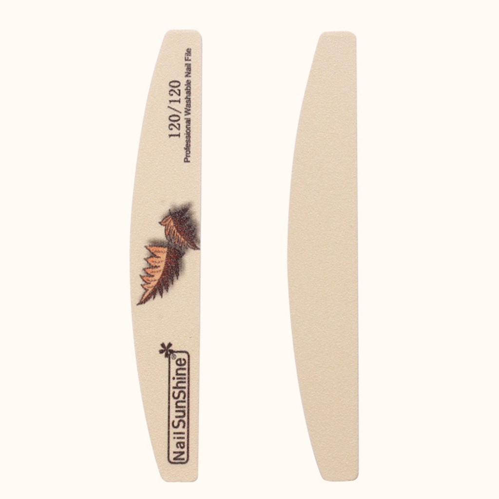 Set 5 Dũa Móng Tay Mặt Nhám Họa Tiết Lá Cây Bán Sỉ