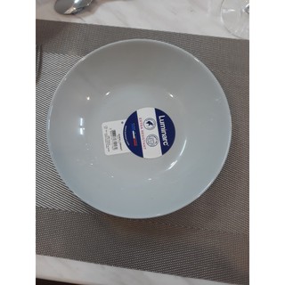 Đĩa sâu thủy tinh Luminarc Diwali Granite 20cm xám