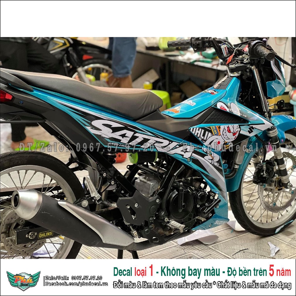 Tem rời Satria xanh thỏ (2)