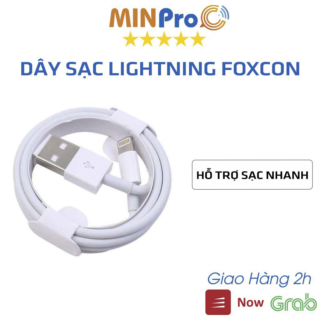 Dây sạc lightning, cáp sạc Foxconn, hỗ trợ sạc nhanh - MINPRO