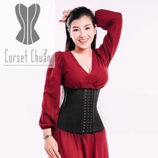 Gen Nịt Bụng Latex Corset Chuẩn { Tặng kèm Áo Lót Mặc Trong Latex}
