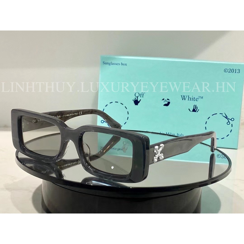 Kính mắt Offwhite mắt kính chữ nhật cao cấp mã OW02 tặng kèm phụ kiện fullbox