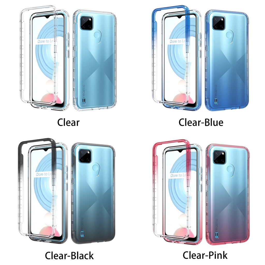 Thickened Drop-Resistant Clear Case for Samsung S21 Ultra S20 FE S10 Plus Note 20 10 9 A51 A71 A50 A31 A12 A22 4G A32 A42 A52 A72 5G 360 Transparent Shockproof Cover