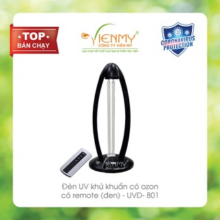 Đèn UV kháng khuẩn 802-Màu Đen-Có Remote
