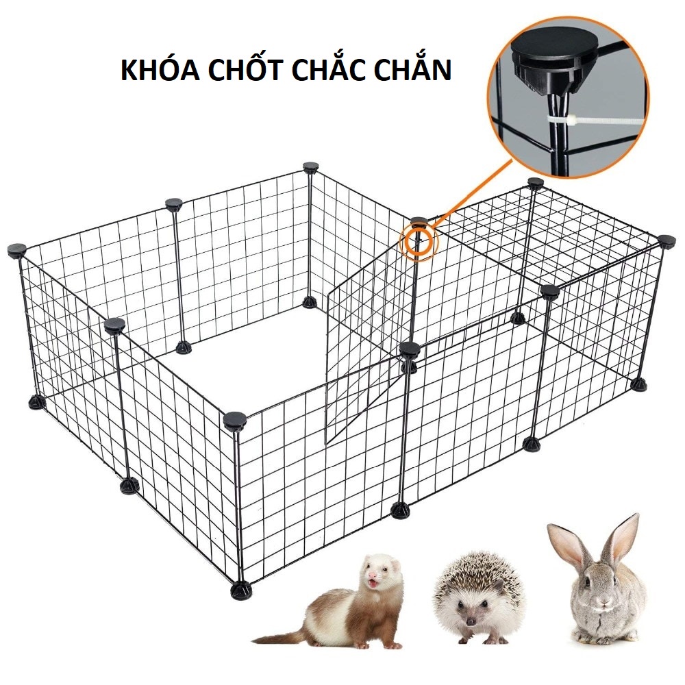 Chuồng quây thú cưng chó mèo nắp ghép từ miếng lưới ghép chuồng đa năng - Hoshi Pet